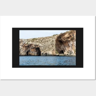 Rocky edges of the Blue Grotto, Malta Posters and Art